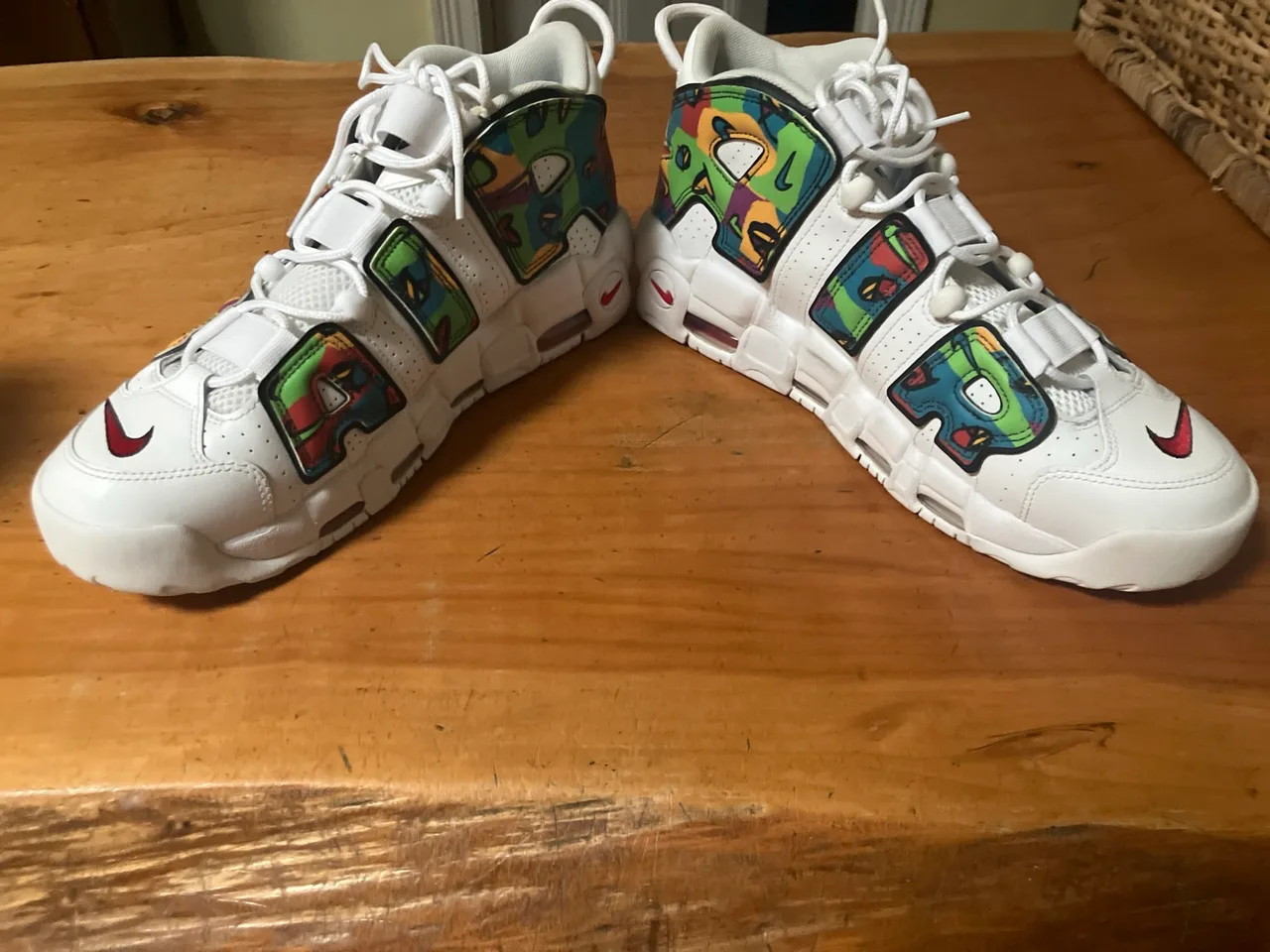 . PRICE NEG…Nike Air More Uptempo Peace, Love, Basketball Shoes. Size 11.5 – photo 5