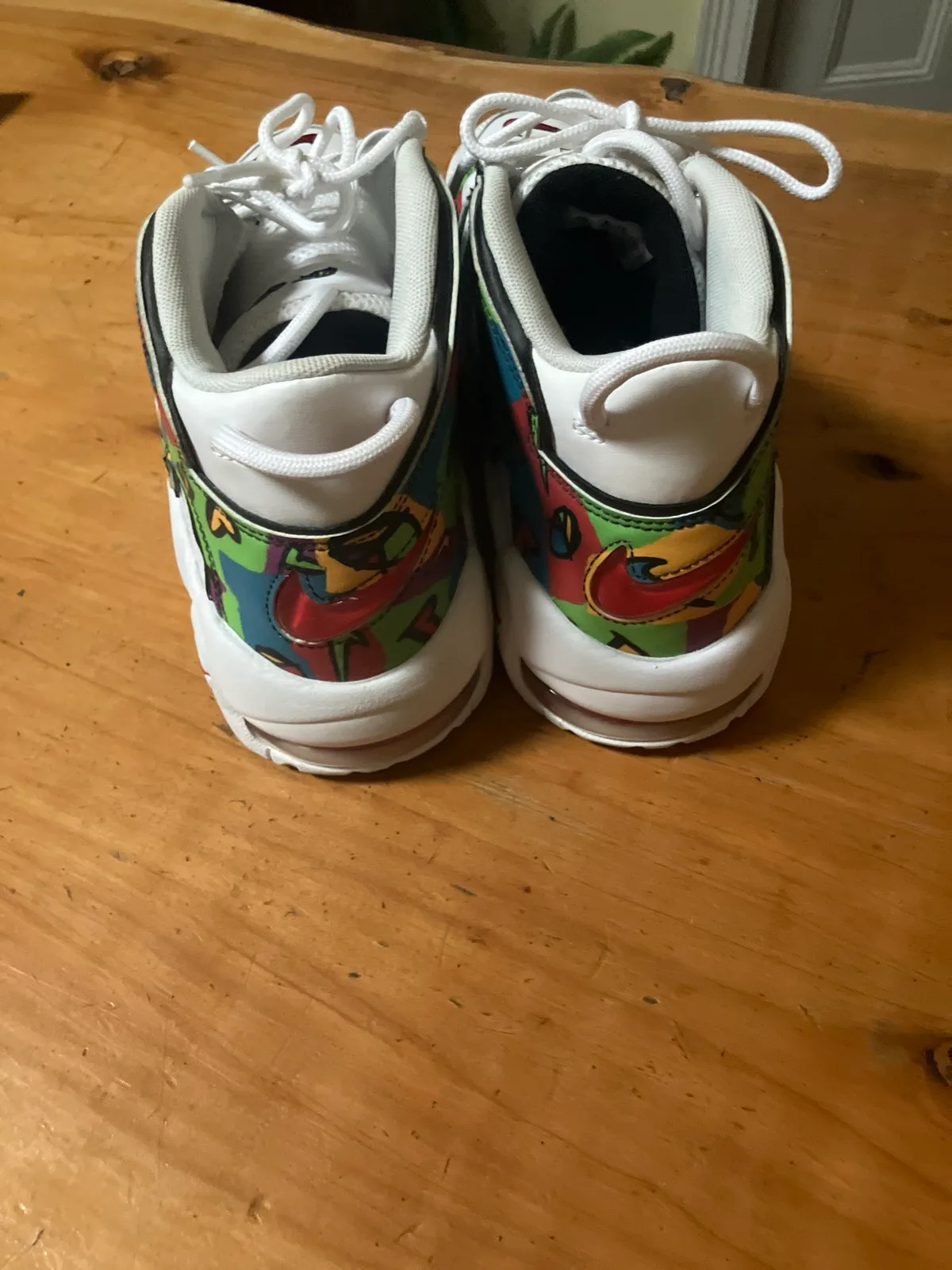 . PRICE NEG…Nike Air More Uptempo Peace, Love, Basketball Shoes. Size 11.5 – photo 4