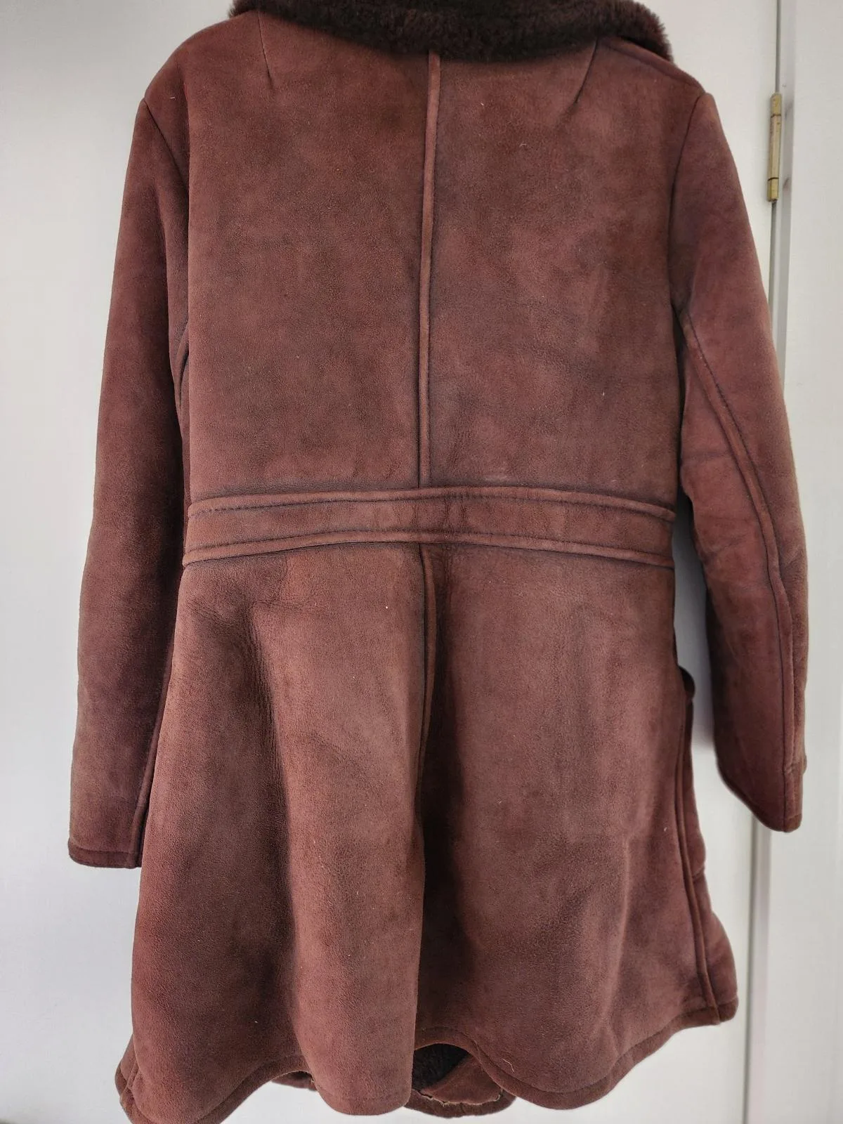 Vintage Britain size med sheepskin brown coat – photo 3