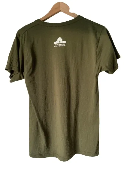 Australia War Memorial Sz S Unisex Army Green T-Shirt – photo 2