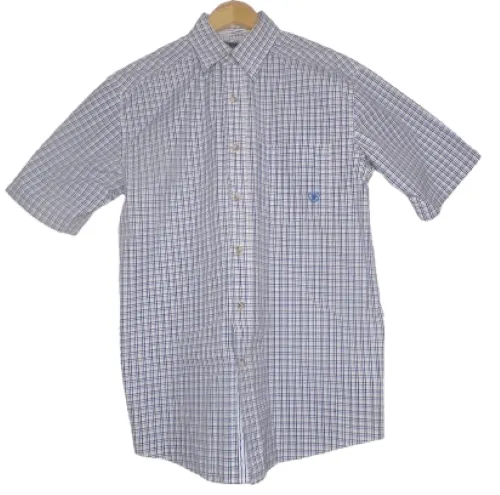 Ariat Pro Series Shirt Mens Sz 6 Short Sleeve Check Button Up Western Casual