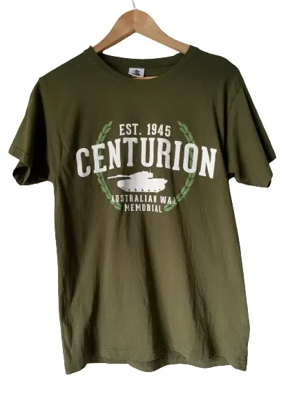 Australia War Memorial Sz S Unisex Army Green T-Shirt