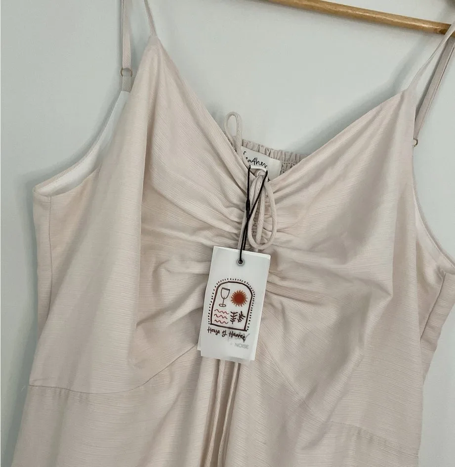 BNWT Feather & Noise Eighty Percent Willow Rae Linen Blend Maxi Dress Beige — photo 7