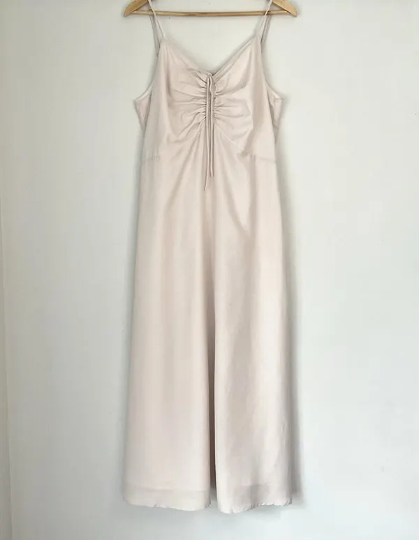 BNWT Feather & Noise Eighty Percent Willow Rae Linen Blend Maxi Dress Beige