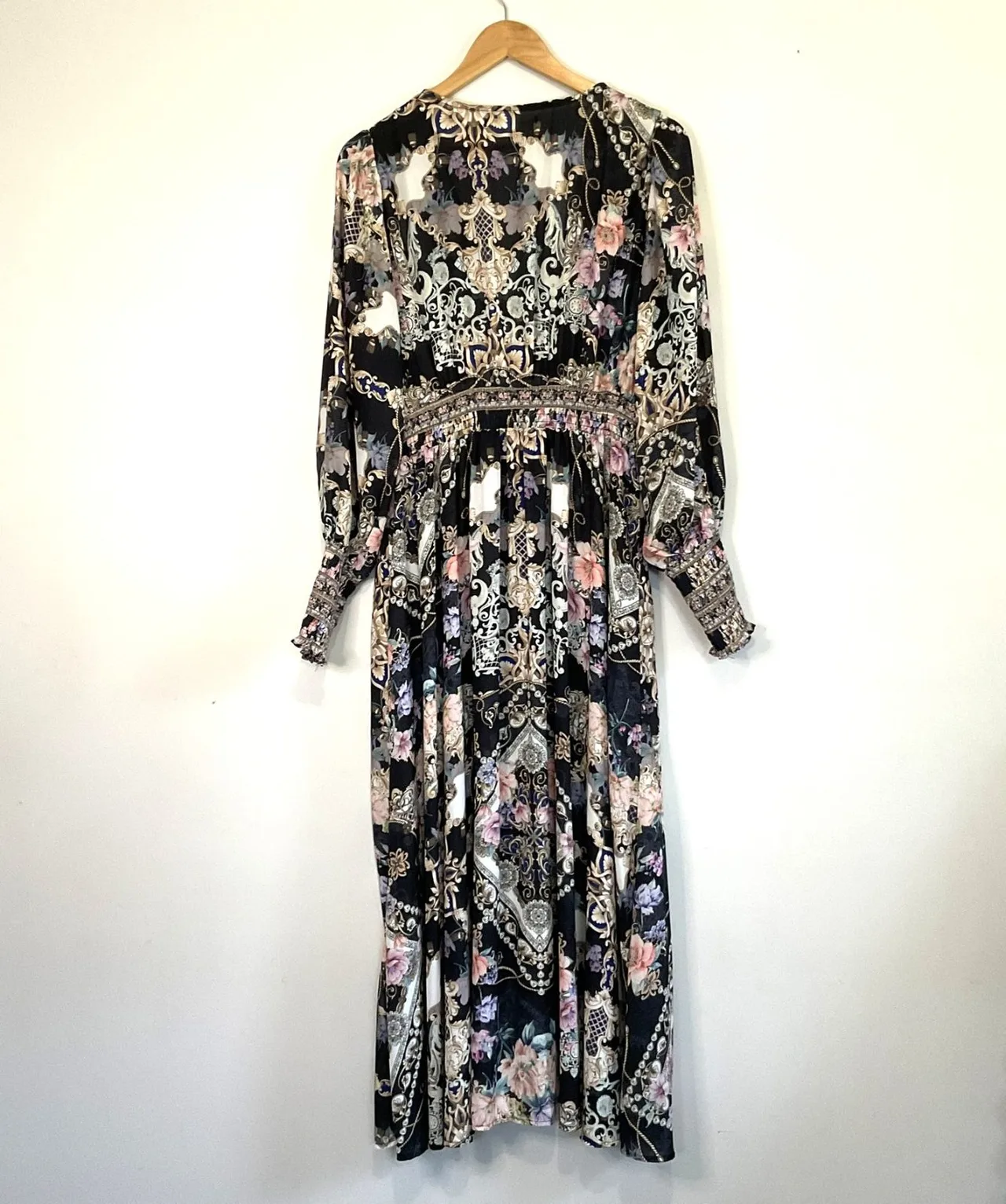 Vine Apparel Lotus Floral Gem Maxi Dress Long Sleeve 14 — photo 5