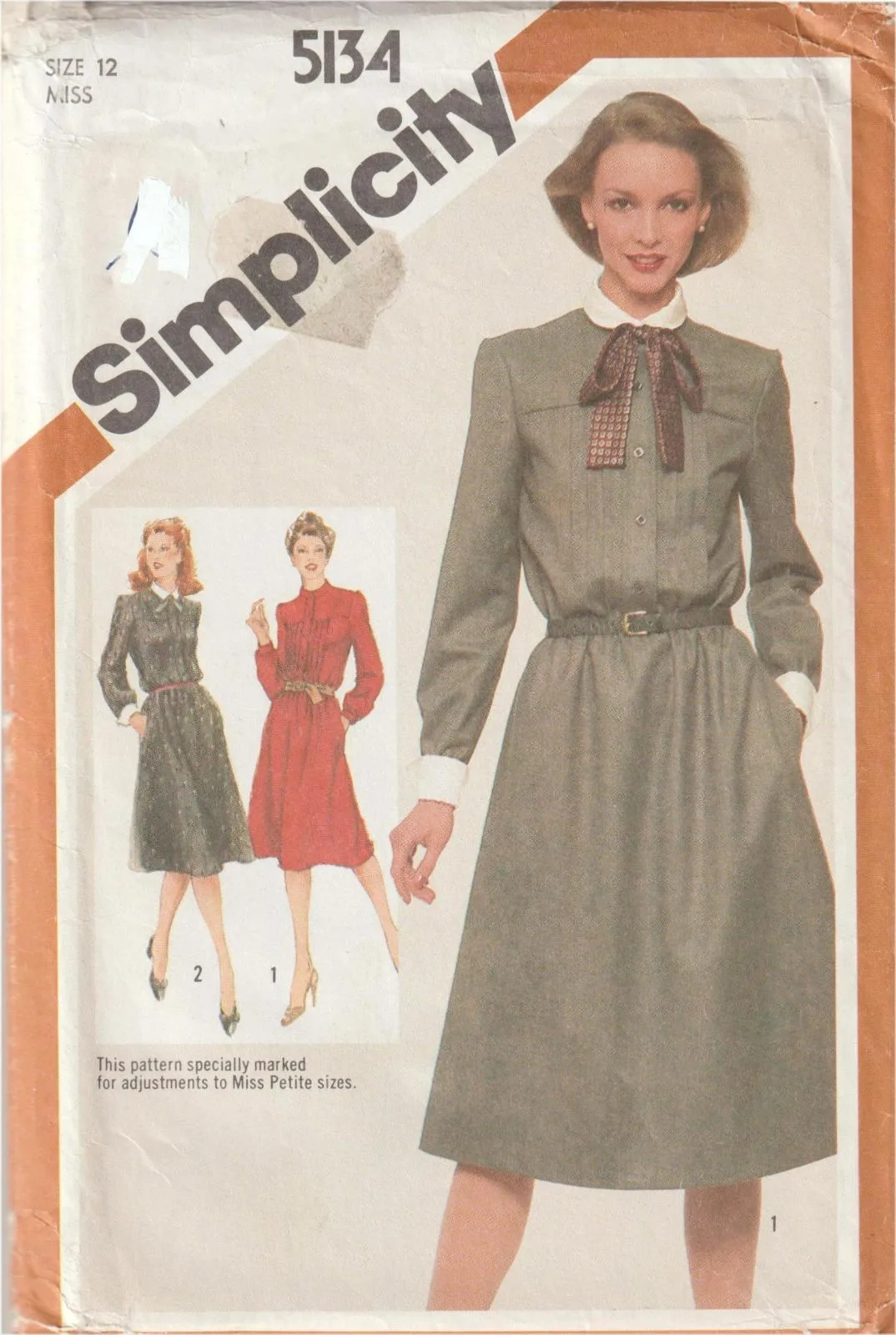 Simplicity 5134 Vintage Dress Sewing Pattern — Size 12 Uncut — photo 2