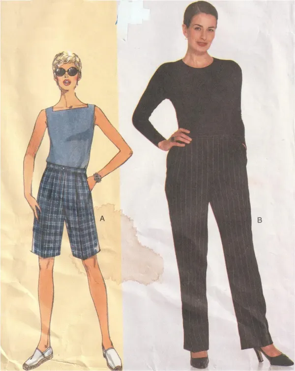 Vogue 7027 Sandra Betzina Todays Fit Pants Shorts Pattern Size DEF Uncut OOP
