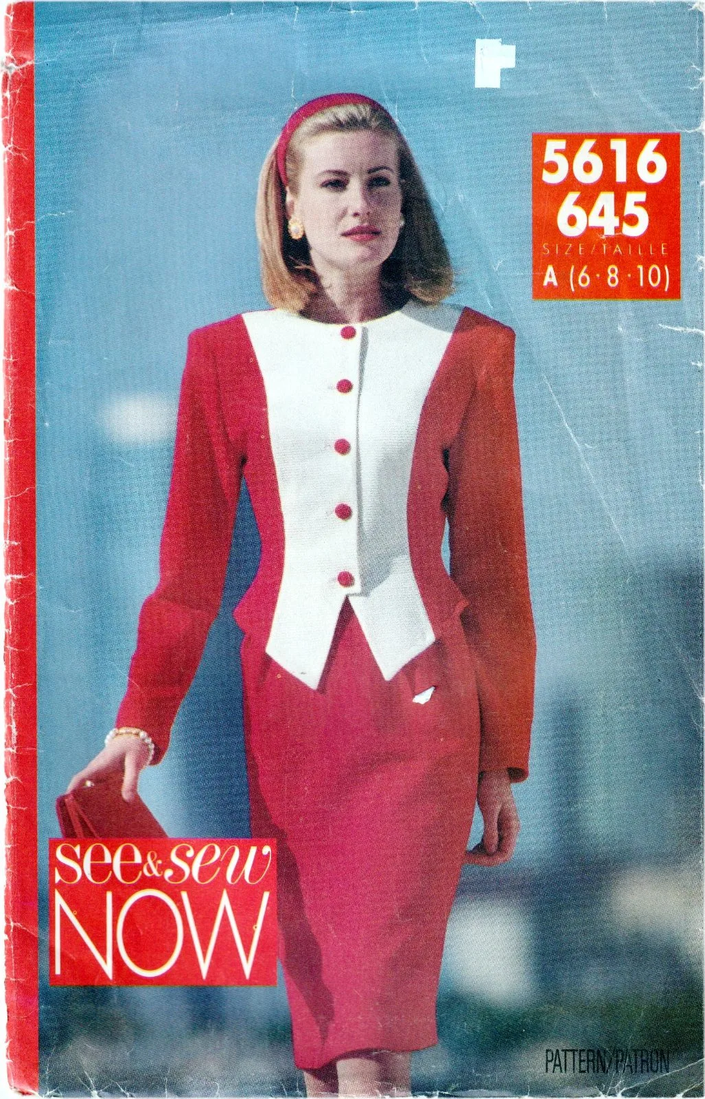 See & Sew 5616 / 645 Vintage Jacket & Skirt Sewing Pattern — Size A (6-8-10) Unc — photo 2