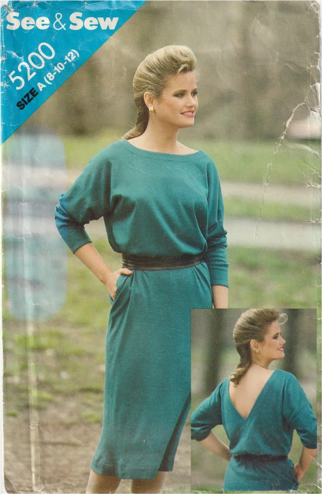 Vintage See & Sew 5200 Dress Sewing Pattern — Size A (Sizes 8-10-12) Uncut — photo 2