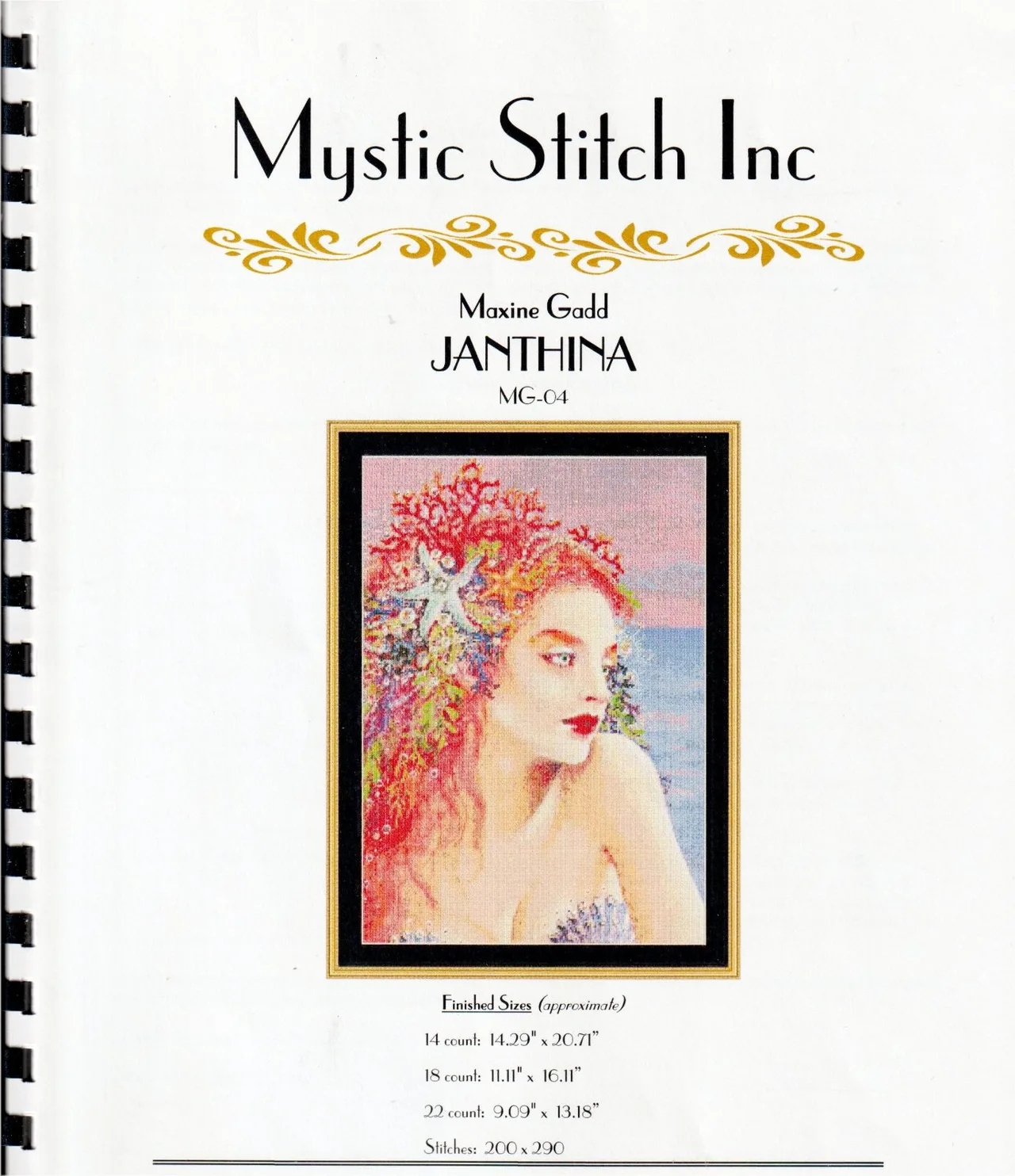 Mystic Stitch Inc Cross Stitch Chart — Janthina by Maxine Gadd New — photo 2