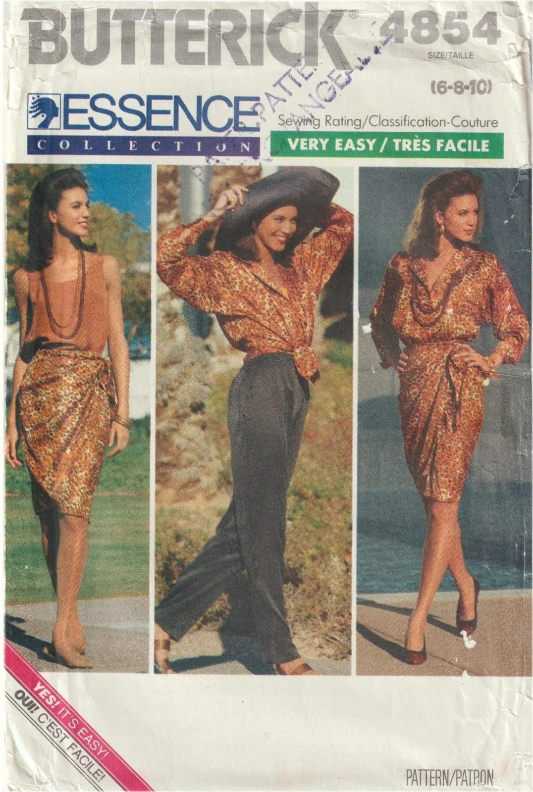 Butterick 4854 Essence Collection Vintage Separates Sewing Pattern Sizes 6-8-10 — photo 2