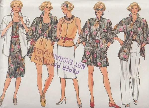 Vogue 9329 Jacket Top Skirt Pants Shorts Pattern Size 14-18 Uncut OOP