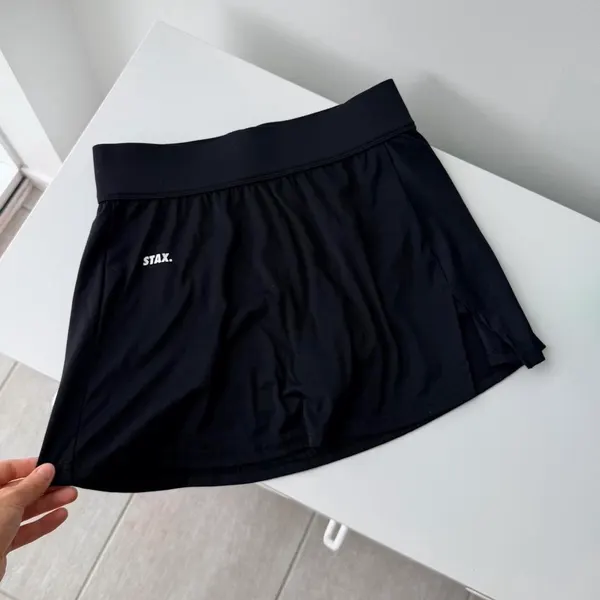 Black STAX mini skirt with shorts size m