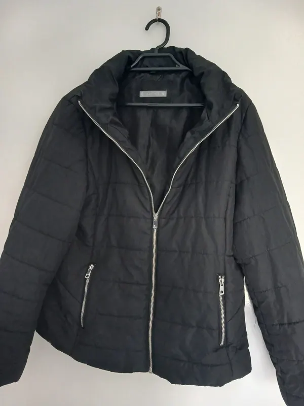 Katies Black Puffer Jacket Size 12