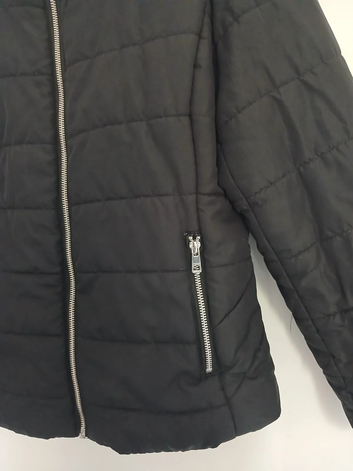 Katies Black Puffer Jacket Size 12 — photo 3