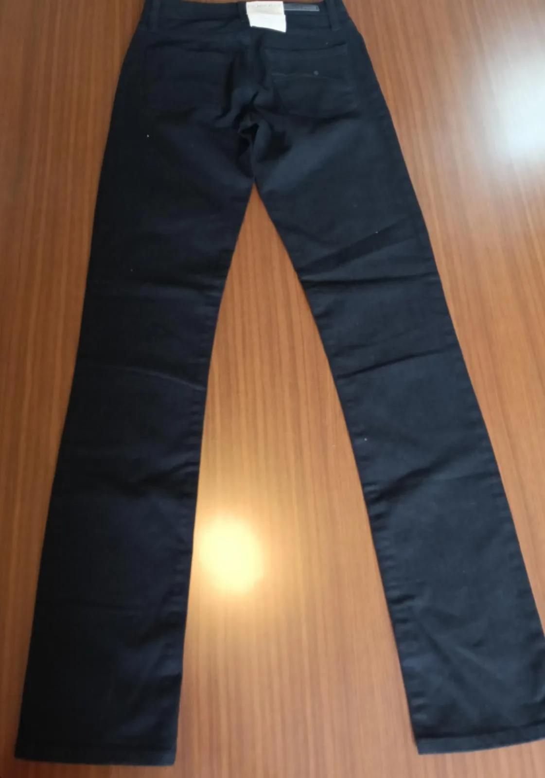 Nobody Mod Straight Mid Rise Straight Leg Jeans Black 24" Waist Size 6 P1388 – photo 2