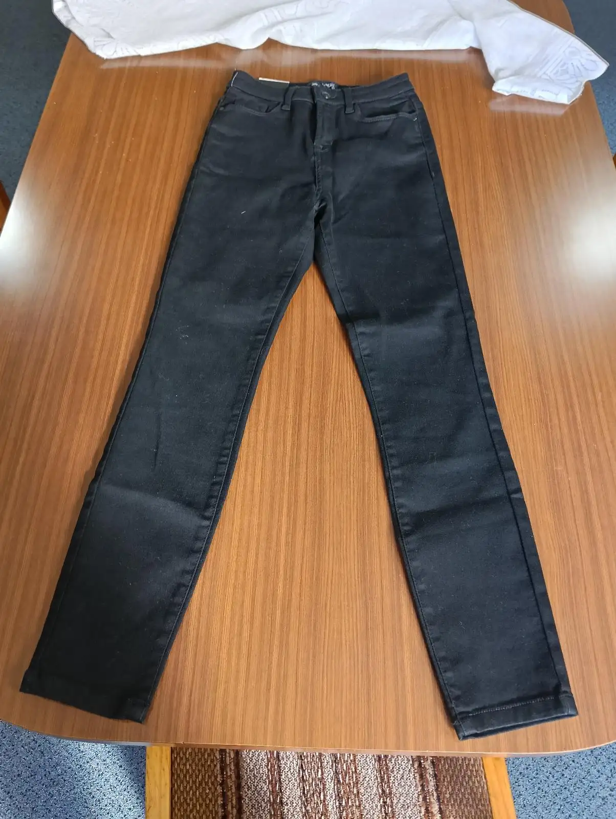 Jay Jays Men’s Straight Fit Jeans Size 28 Black Dark Wash Denim 5-Pocket – photo 8