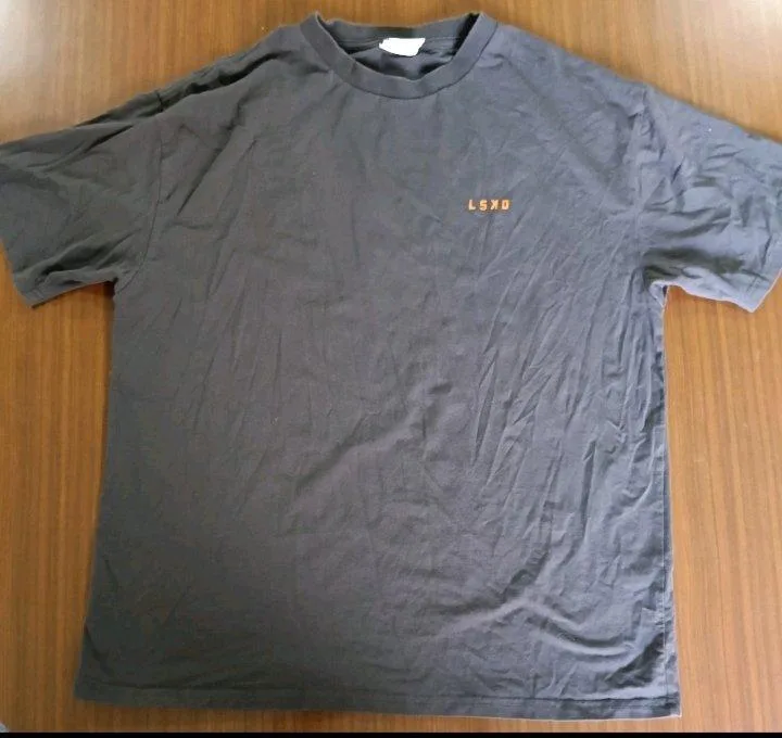 LSKD Grey Men's Crew Neck Short Sleeve Graphic Logo Tee "We Rise" Size M – photo 2