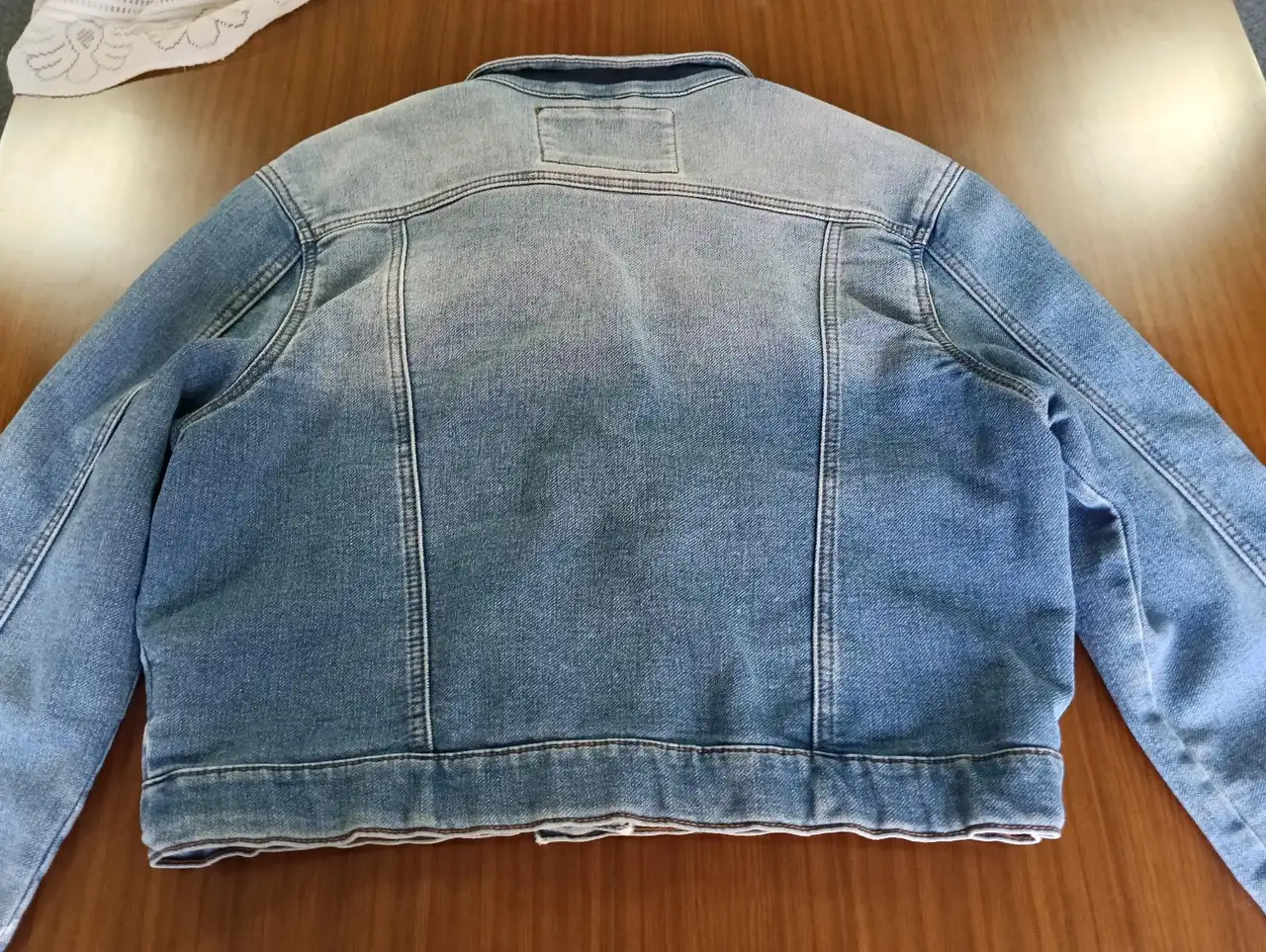 Cotton On Women’s Blue Denim Jean Jacket Size 10 Button Closure Pockets Short – photo 9