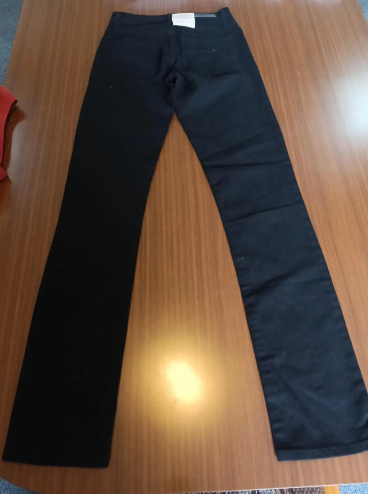 Nobody Mod Straight Mid Rise Straight Leg Jeans Black 24" Waist Size 6 P1388 – photo 4