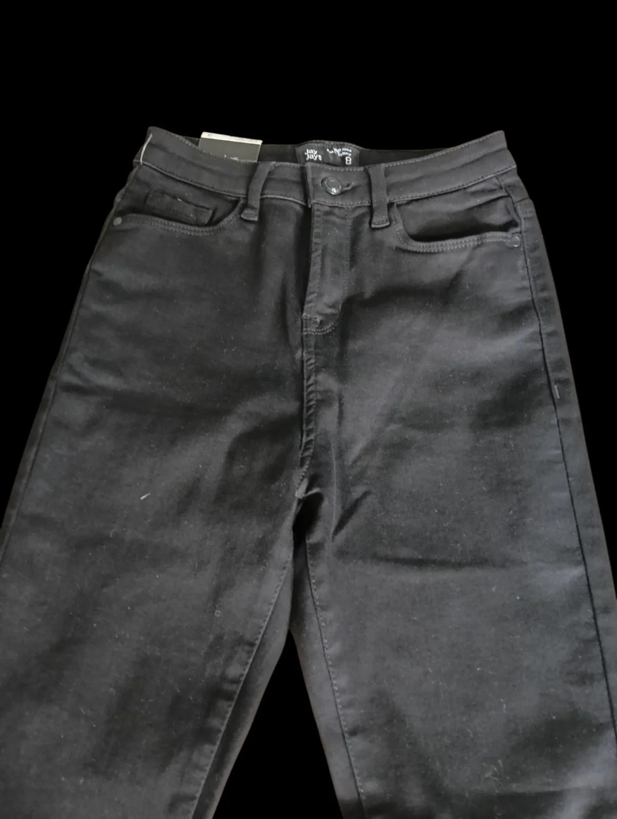 Jay Jays Men’s Straight Fit Jeans Size 28 Black Dark Wash Denim 5-Pocket – photo 5