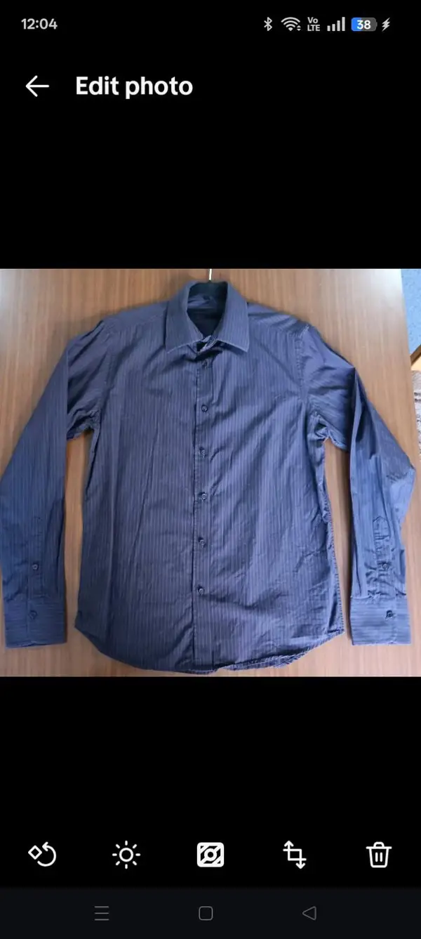 Ben Sherman Blue Red Stripe Long Sleeve Shirt – Rounded Collar Dress Shirt