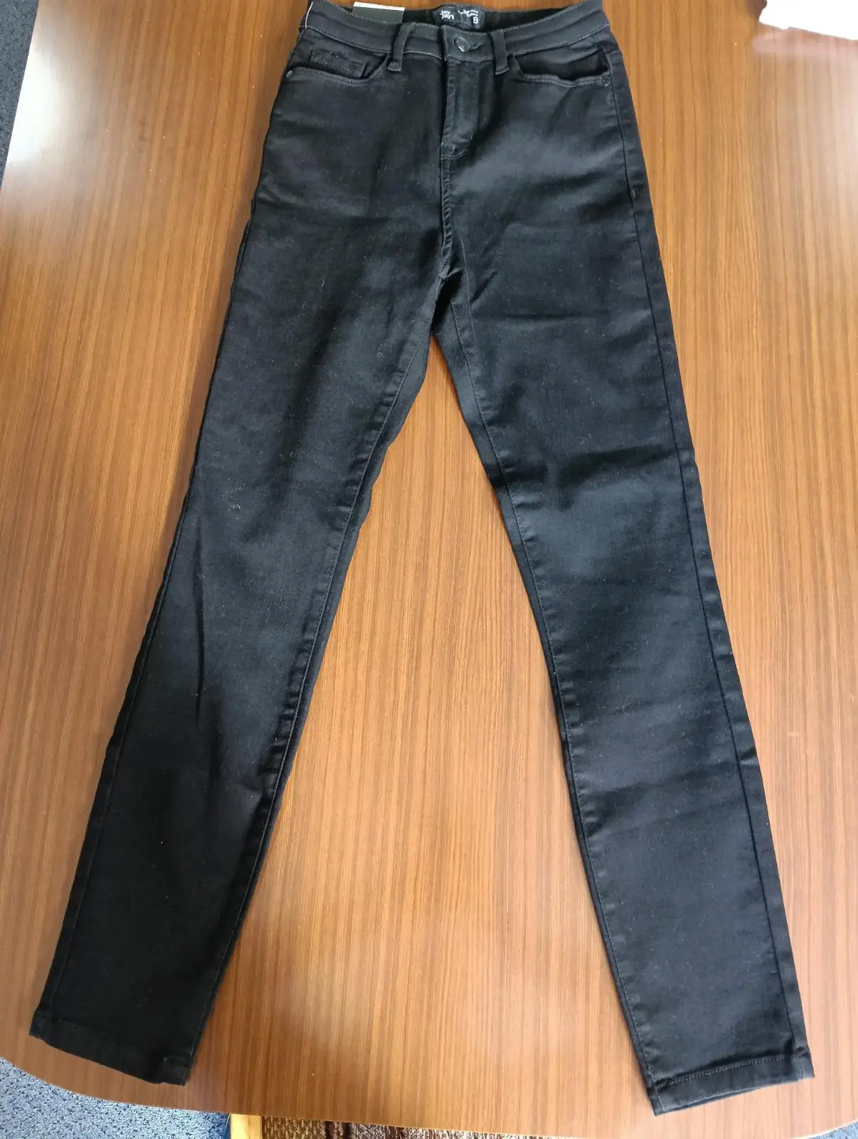 Jay Jays Men’s Straight Fit Jeans Size 28 Black Dark Wash Denim 5-Pocket – photo 6