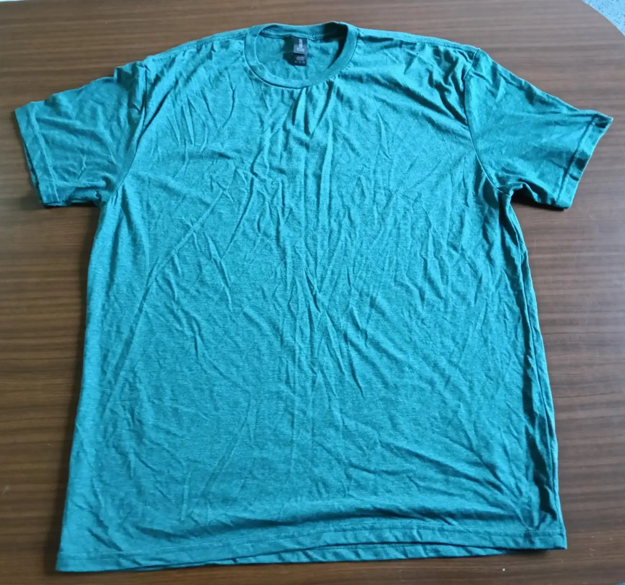 X2 Gildan Men's Tri-Blend Jersey Crew Neck Short Sleeve T-Shirt XL Green Blue – photo 3