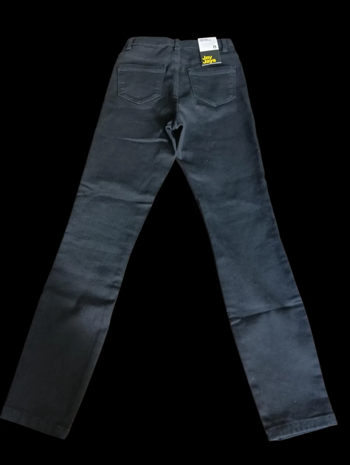 Jay Jays Men’s Straight Fit Jeans Size 28 Black Dark Wash Denim 5-Pocket – photo 2