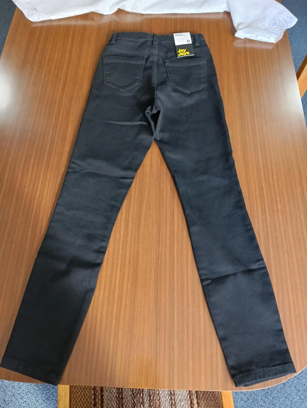 Jay Jays Men’s Straight Fit Jeans Size 28 Black Dark Wash Denim 5-Pocket – photo 7