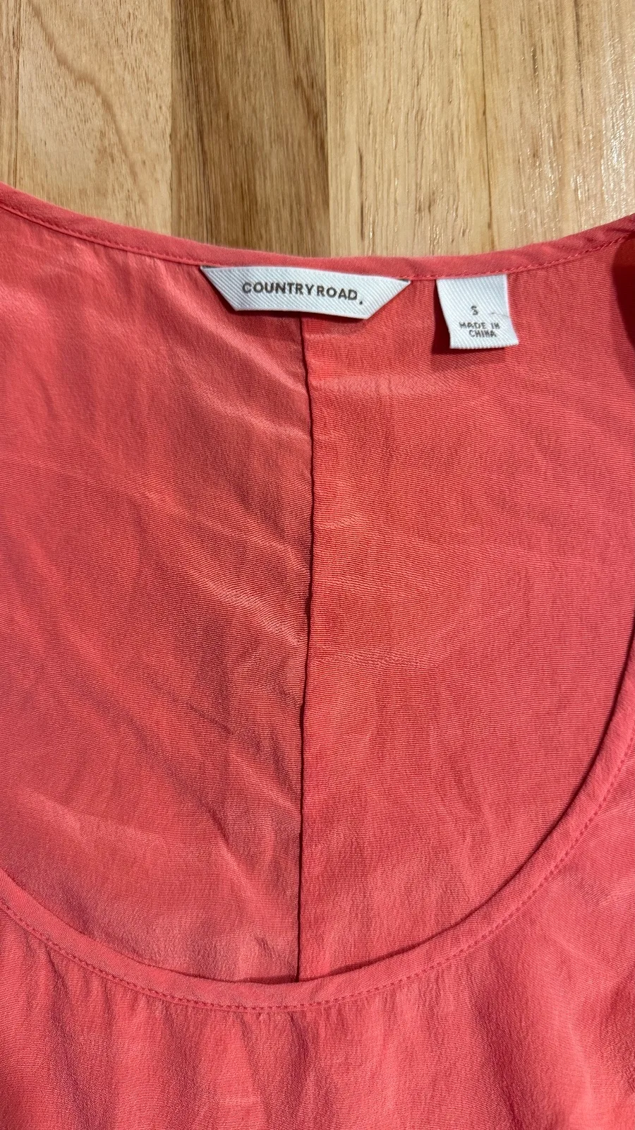 Country Road pure silk apricot tank top – photo 2