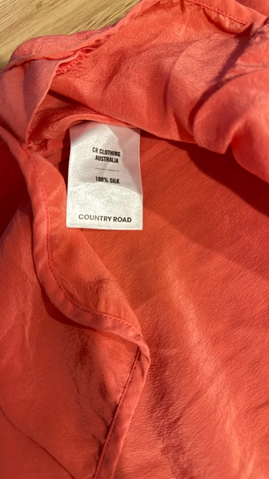 Country Road pure silk apricot tank top – photo 4