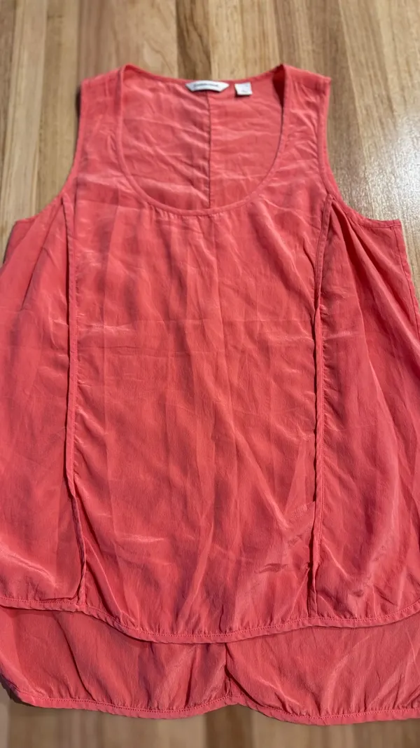 Country Road pure silk apricot tank top