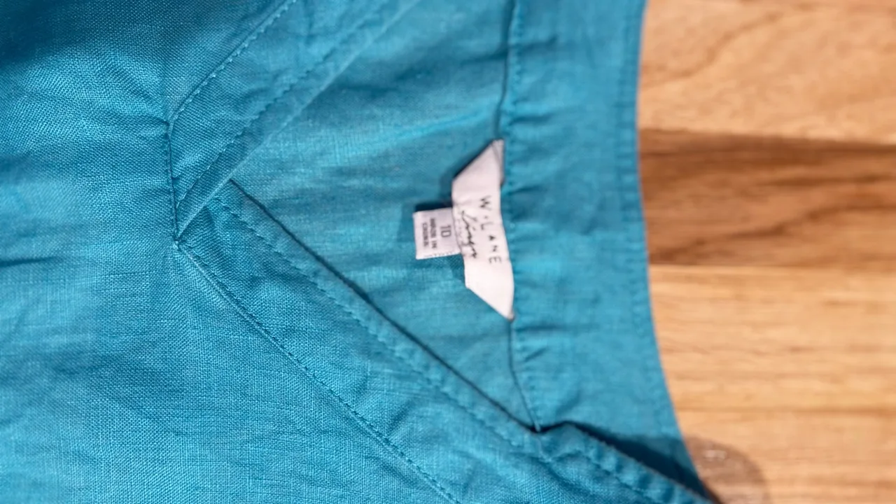W.Lane pure linen teal tank – photo 3
