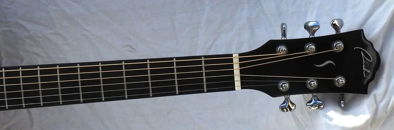Ranch Full Size Acc/Elec Guitar Gloss Blackburst figured Mahogany – photo 5