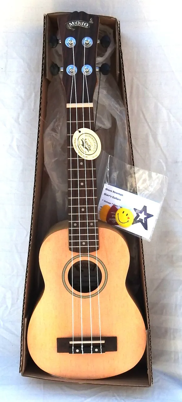 NEW! Mojo Soprano Ukulele Spruce Top and Acacia Back & Sides
