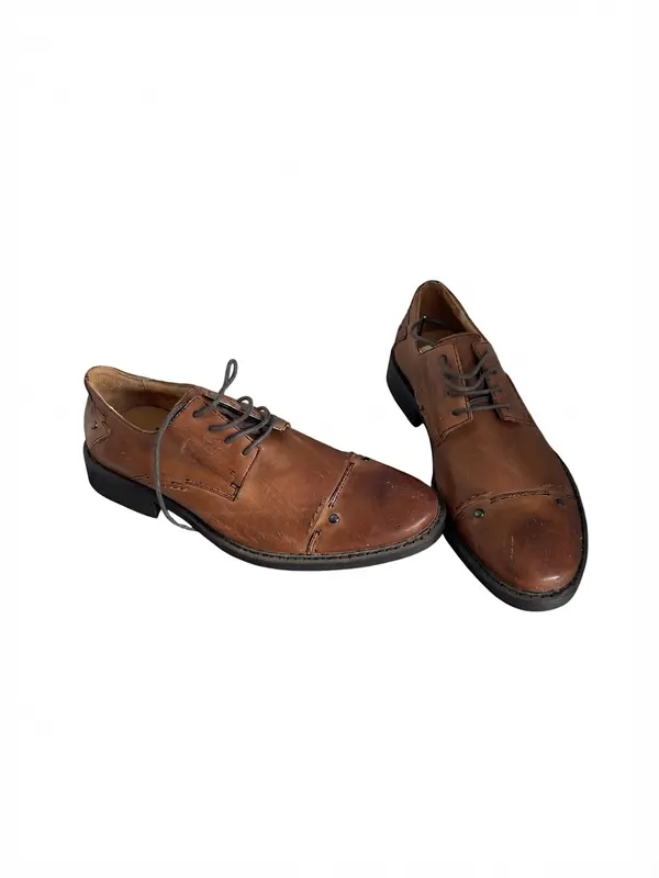 Croft Leather Oxford Shoes Brown Cap Toe Size 41