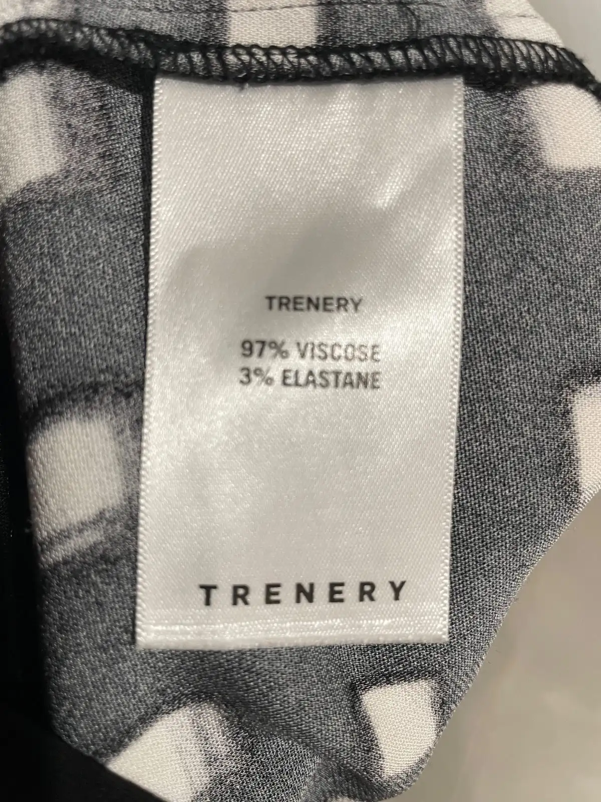 Trenery Black & White Geometric Print Shift Dress Size 10 – photo 4