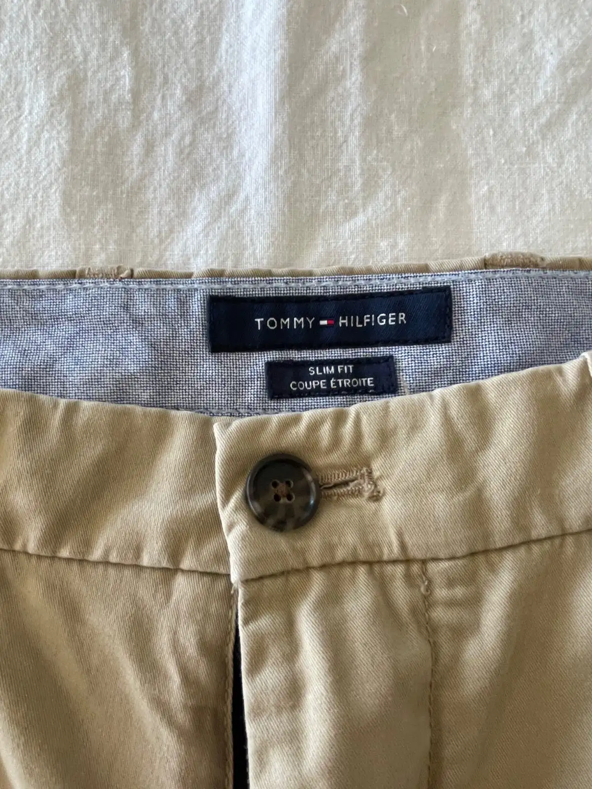Tommy Hilfiger Men's Slim Fit Chino Pants Tan Size 36 – photo 3