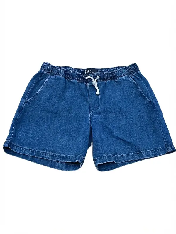 GAP Denim Pull-On Shorts Blue Drawstring Waist Men's Size M