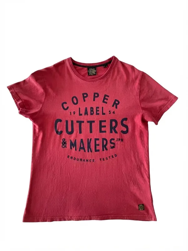 Superdry Copper Label Cutters & Makers Red T-Shirt Size L