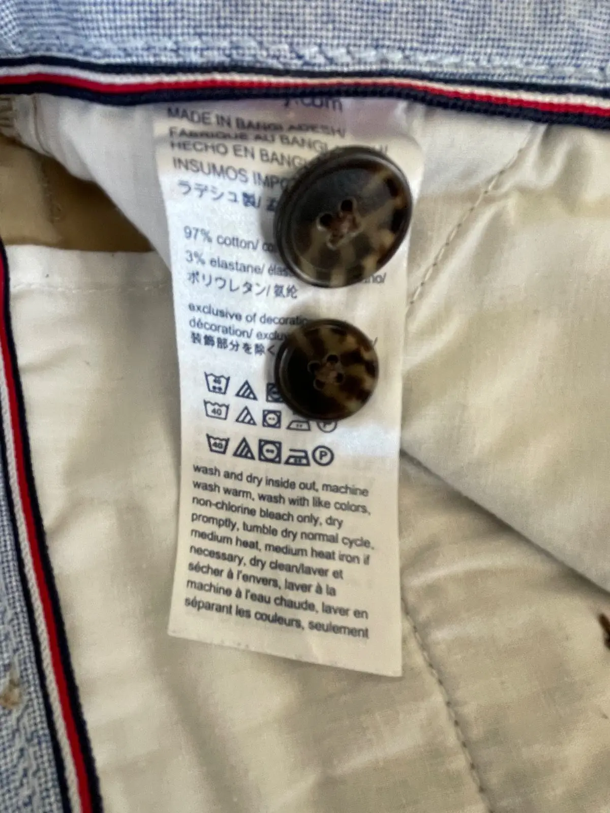 Tommy Hilfiger Men's Slim Fit Chino Pants Tan Size 36 – photo 5