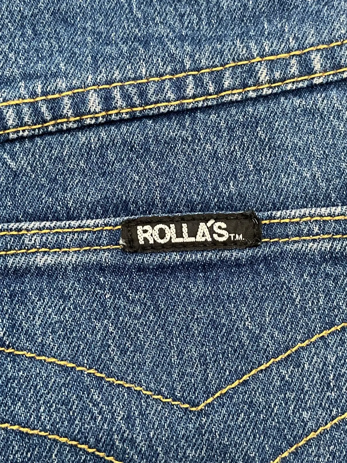 Rolla's Original High-Rise Cut-Off Denim Shorts Blue Women's AU 6 – photo 3