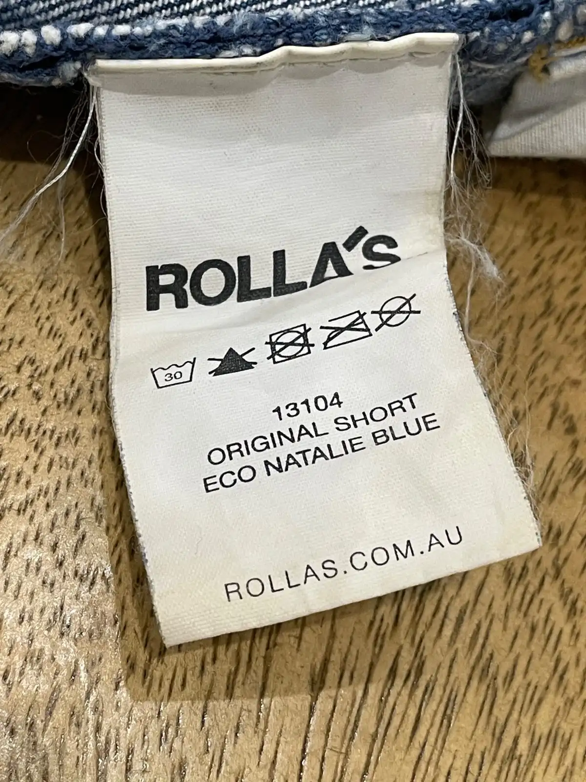 Rolla's Original High-Rise Cut-Off Denim Shorts Blue Women's AU 6 – photo 6
