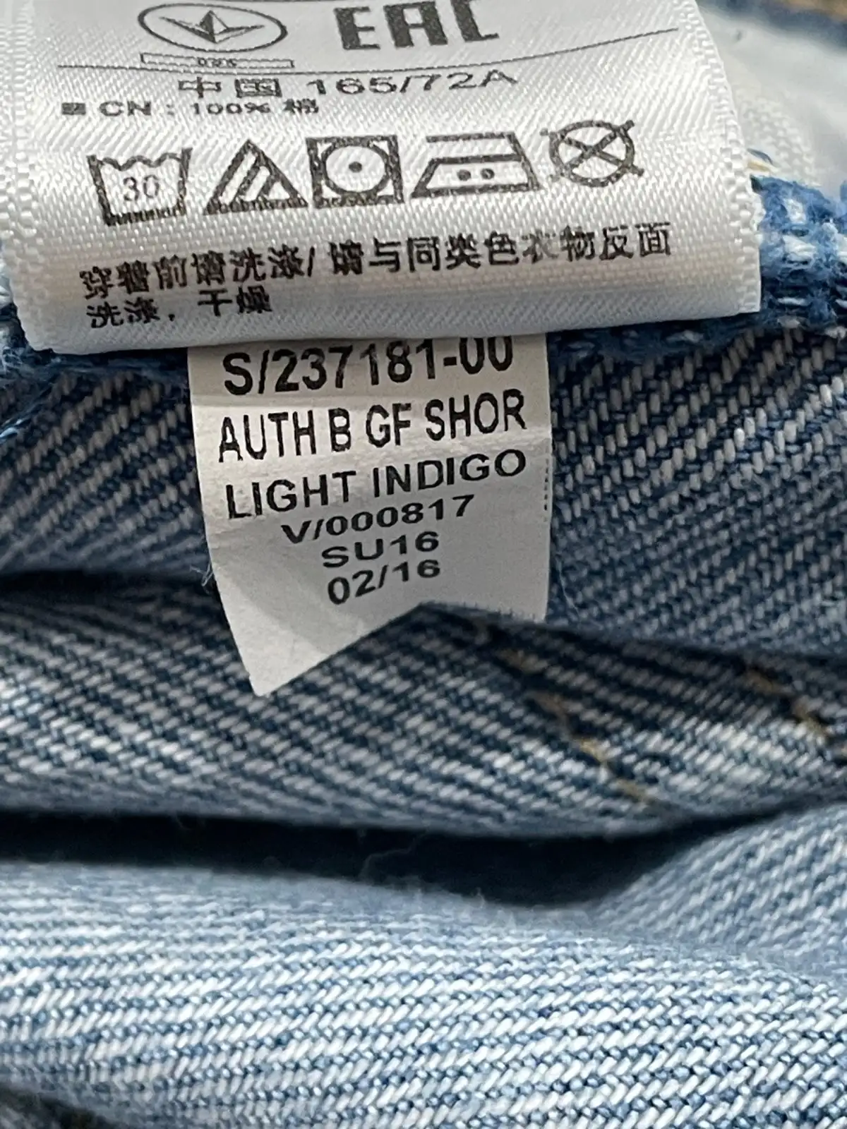 Gap 1969 Original Best Girlfriend Denim Shorts Light Indigo Size 29 – photo 8