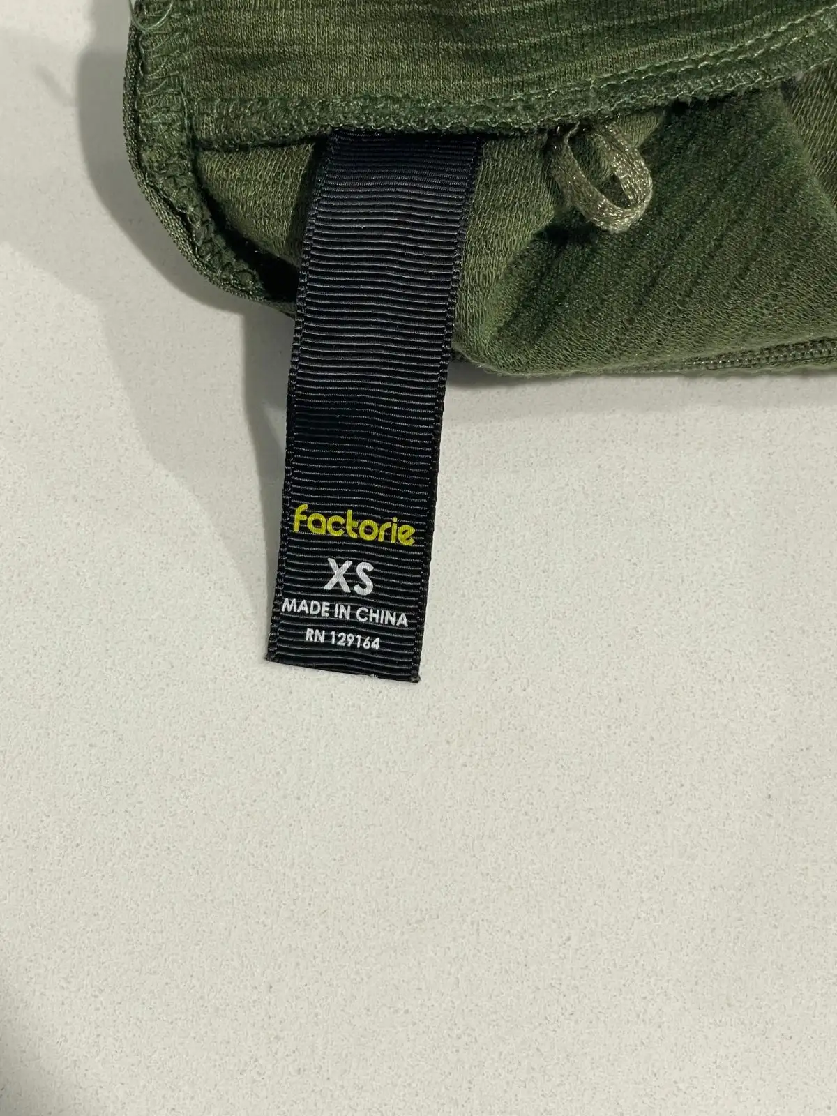 A$30   Factorie Ribbed Mock Neck Skater Dress Olive Green XS Active Open menu Dr – photo 5