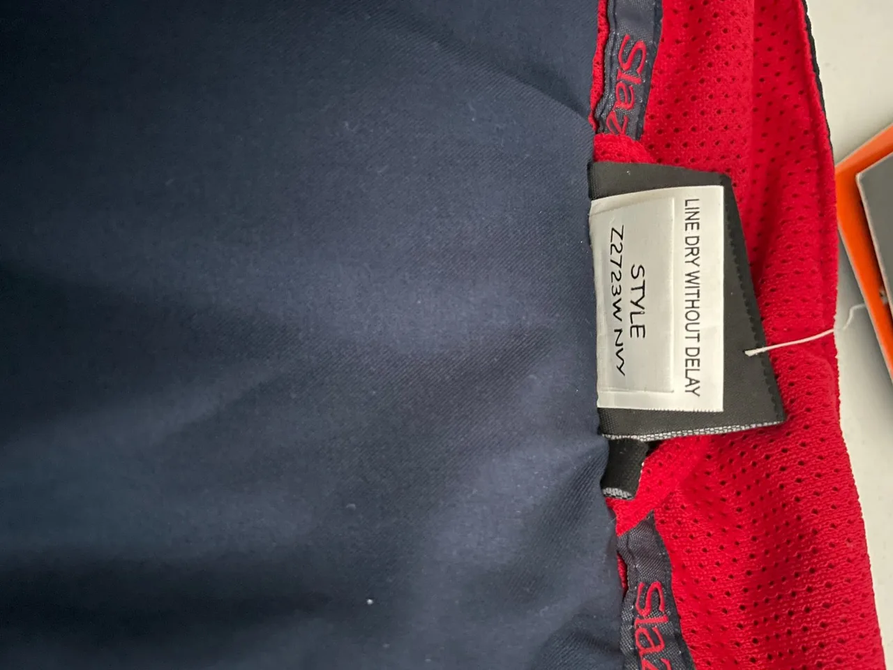 Slazenger Full Zip Track Jacket Navy Blue and Red Size M – photo 6