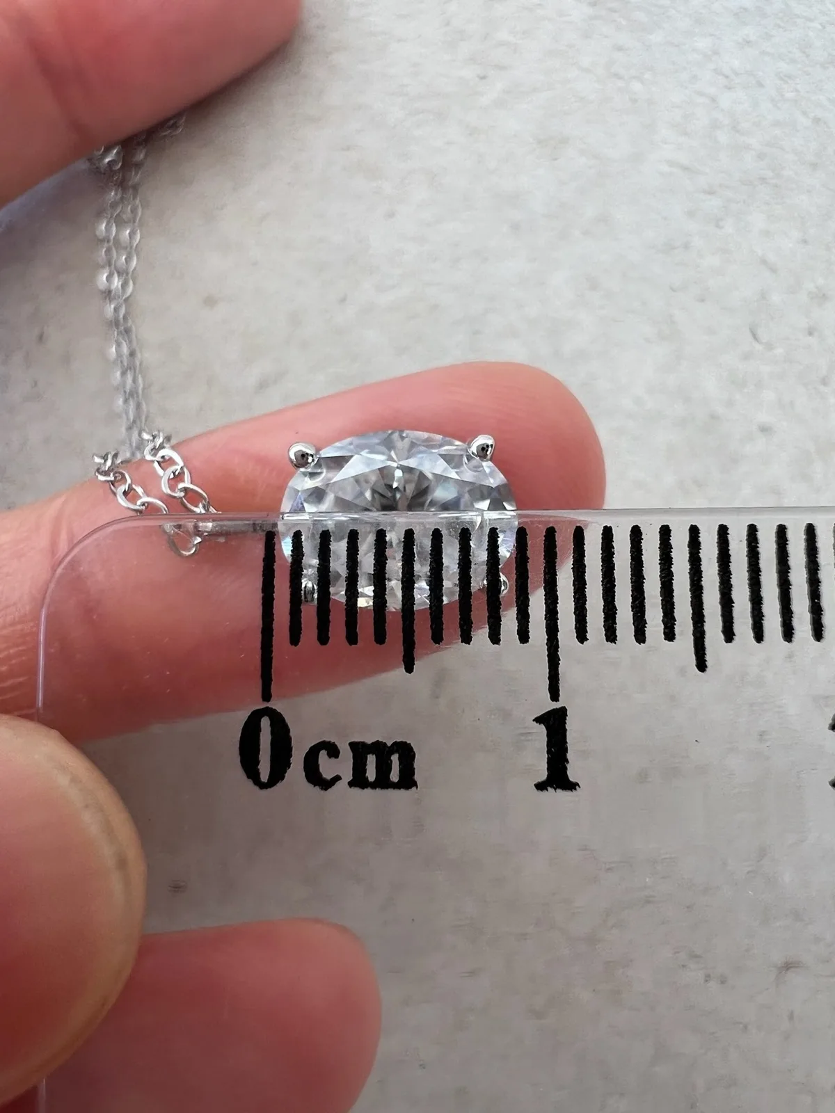 2CT Oval Moissanite Solitaire Pendant Necklace In Sterling Silver Premium Qualit – photo 10