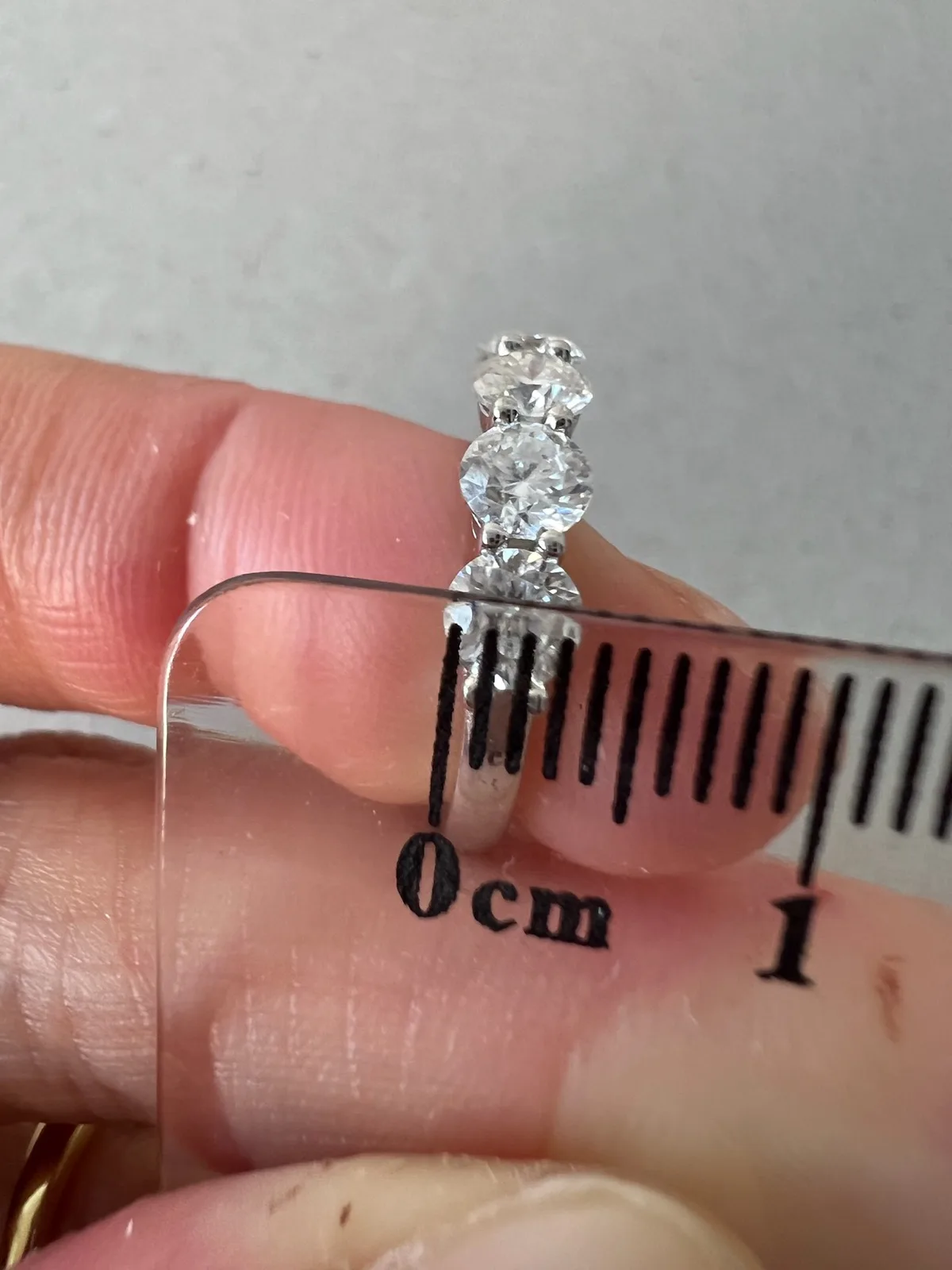925 Sterling Silver 5 Stone Round Clear Moissanite Half Eternity Ring Size I 1/2 – photo 8