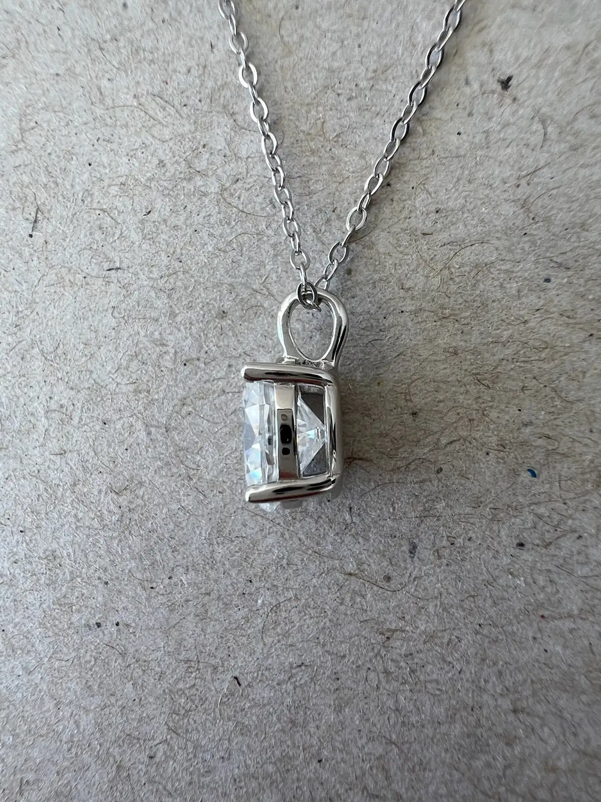2CT Oval Moissanite Solitaire Pendant Necklace In Sterling Silver Premium Qualit – photo 6